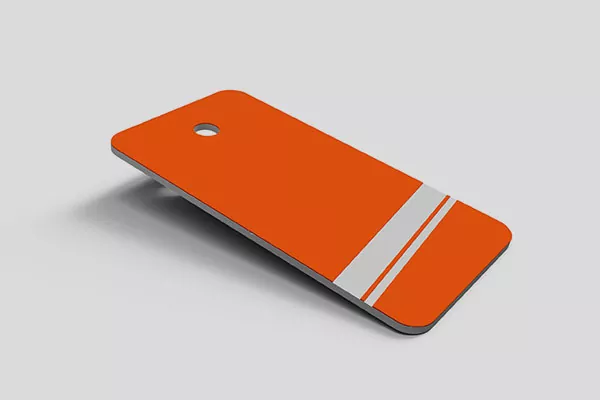 Características de los signos hechos de tablero de dos colores ABS.