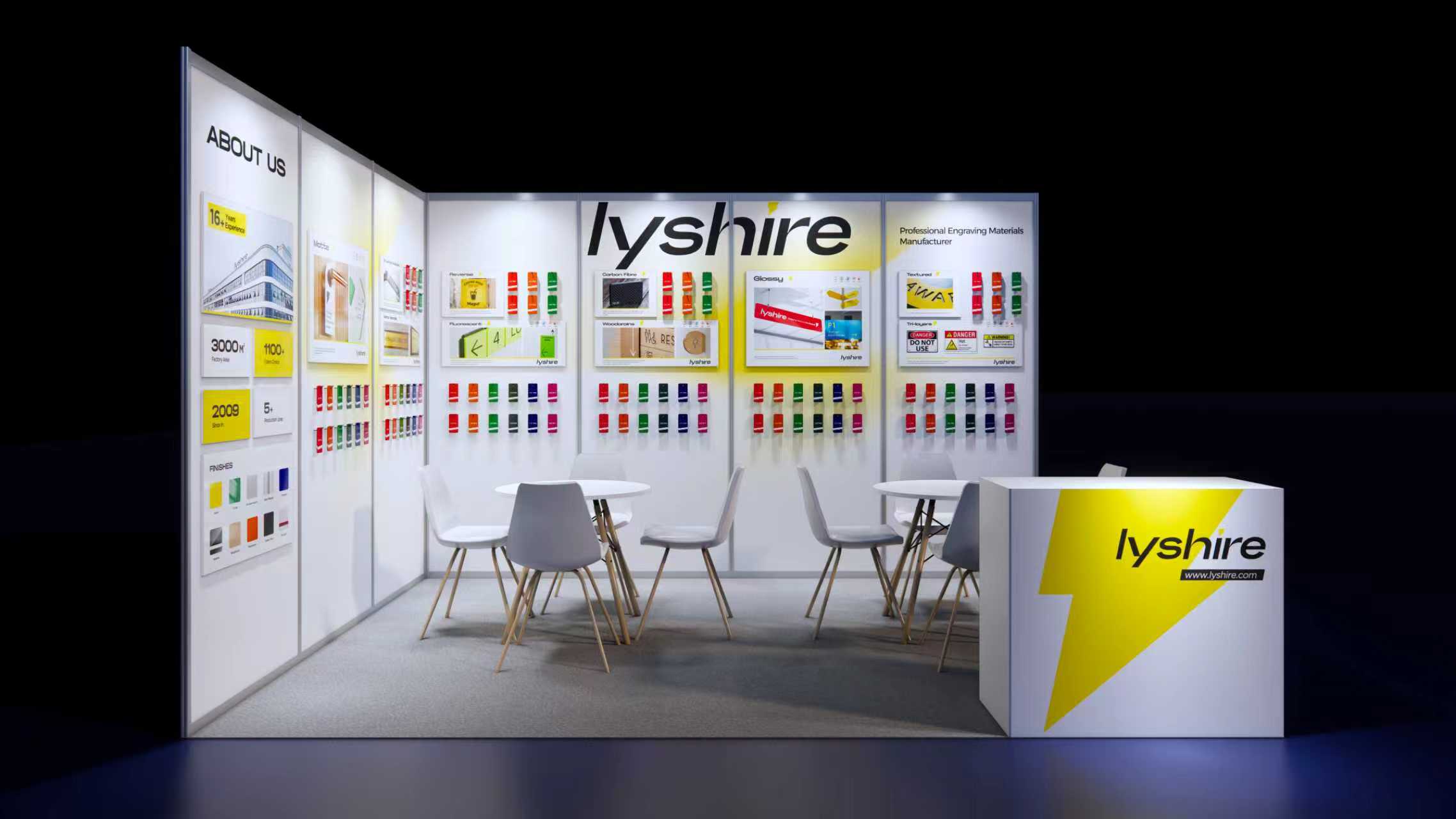 Lyshire exhibirá innovadoras láminas de dos colores en la Saudi Signage & Labeling Expo 2026 en Riad
