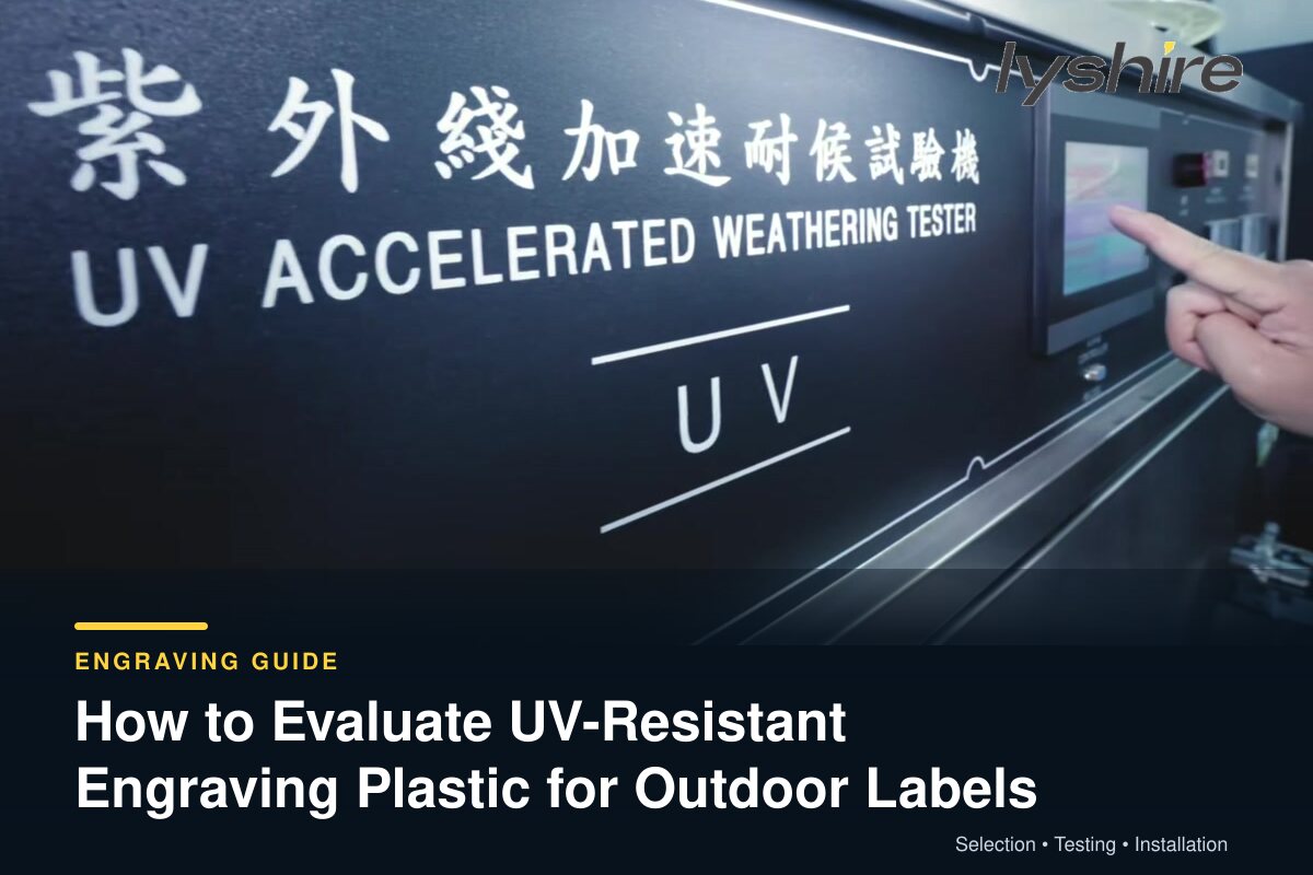 Cómo evaluar el plástico de grabado resistente a los rayos UV para etiquetas para exteriores