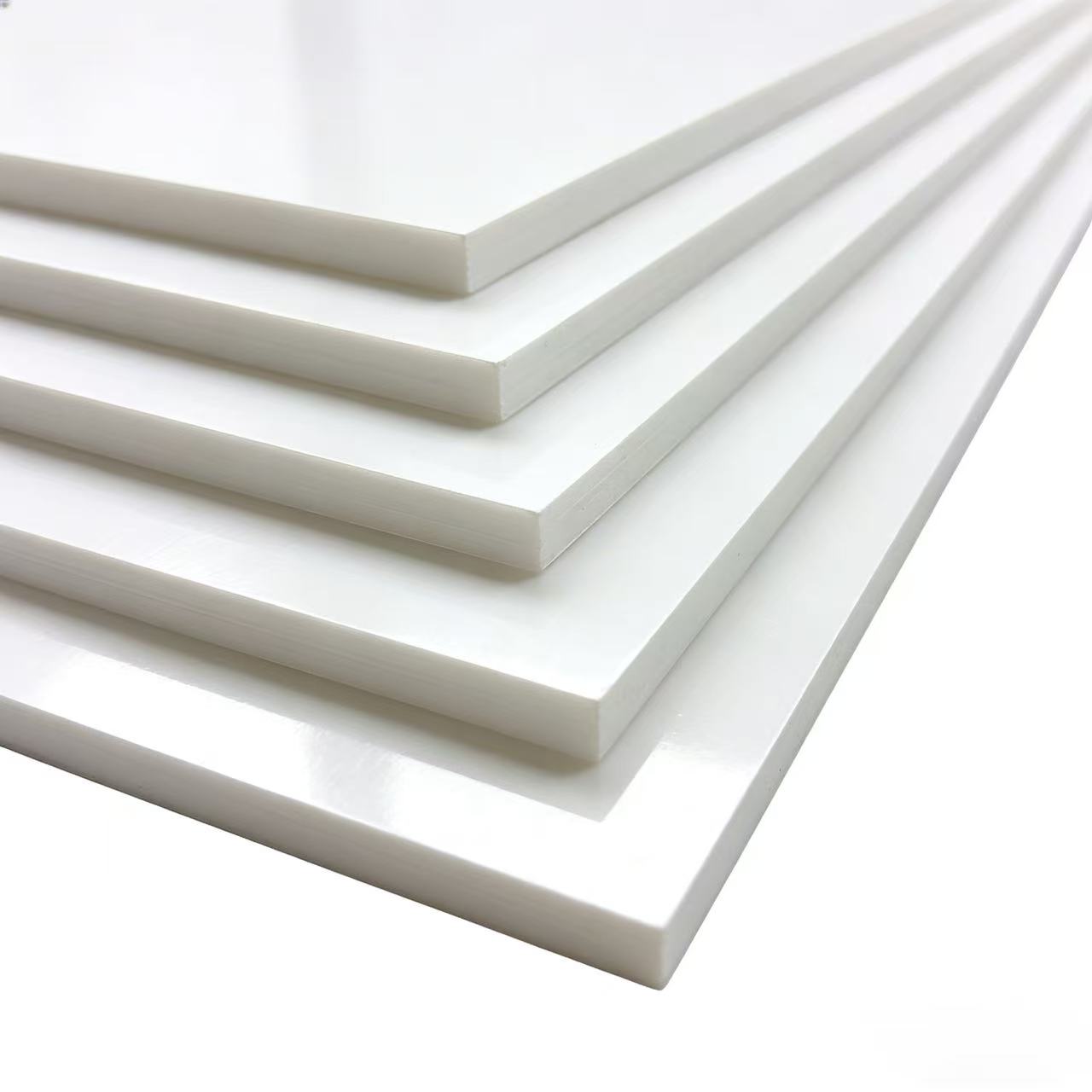 Hoja de plástico ABS blanco liso