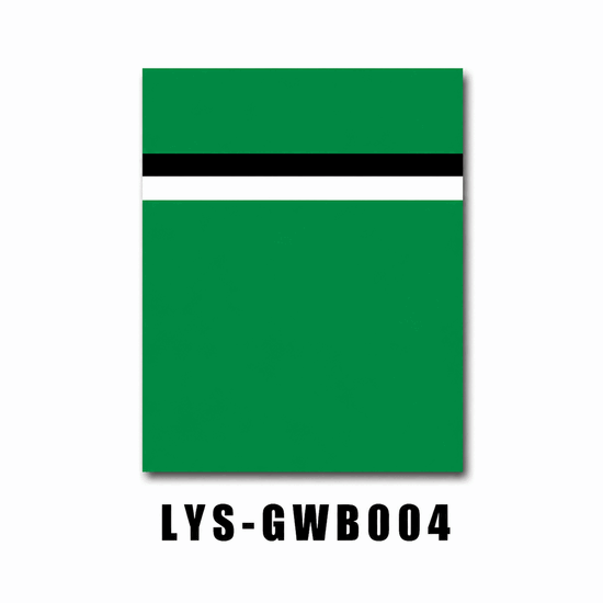 Hoja de grabado de tres capas, verde, blanco y negro